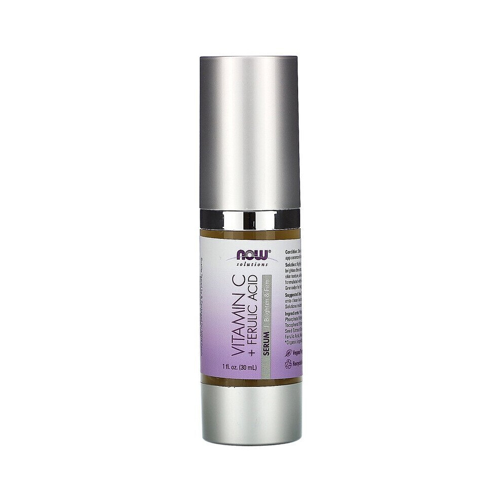 Now Foods , Solutions, Vitamin C & Ferulic Acid Serum, 1 Fl Oz (30 Ml)