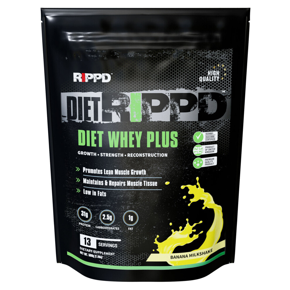 Rippd Diet Whey 500g  Banana Milkshake