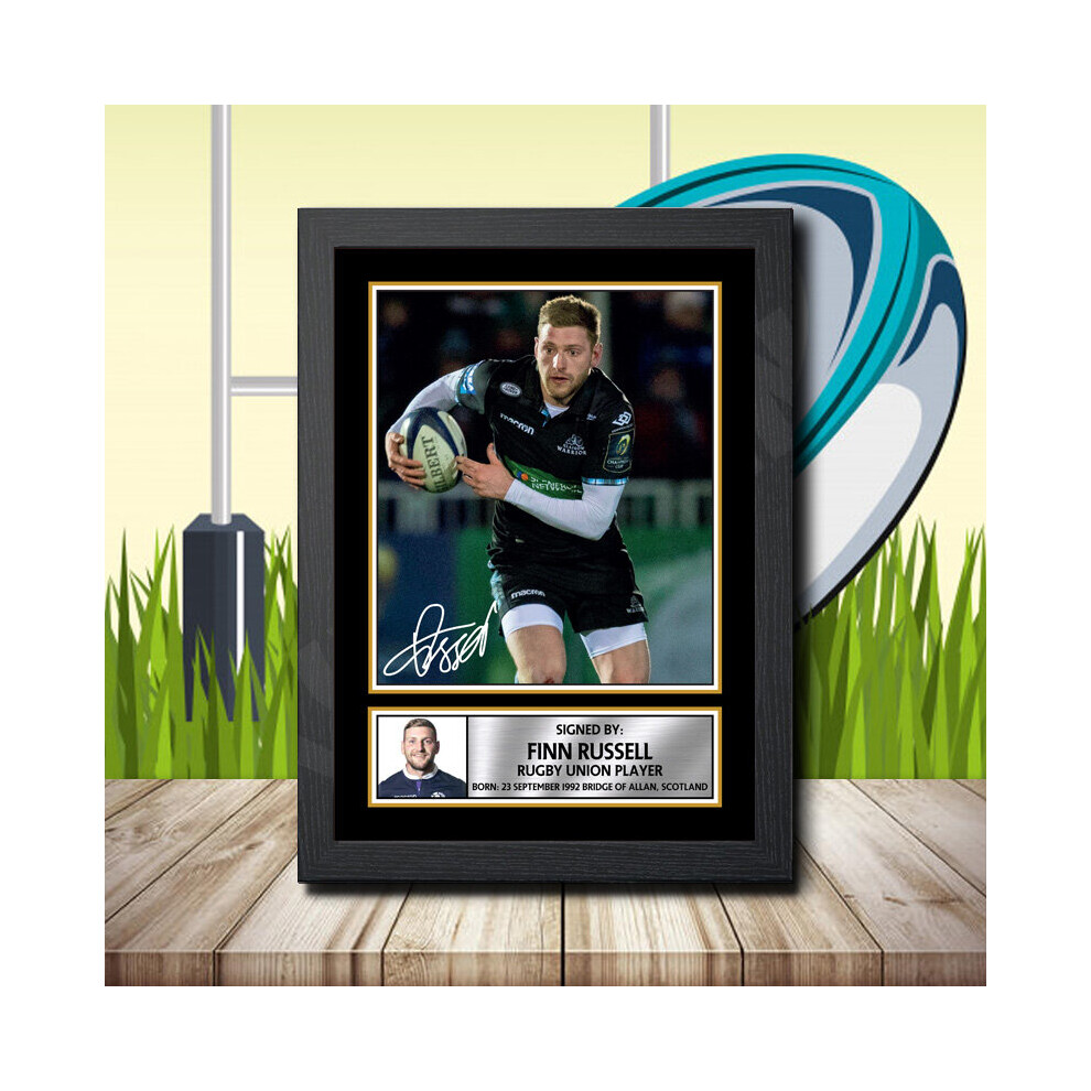 Finn Russell 1 - Signed Autographed Rugby Star Print