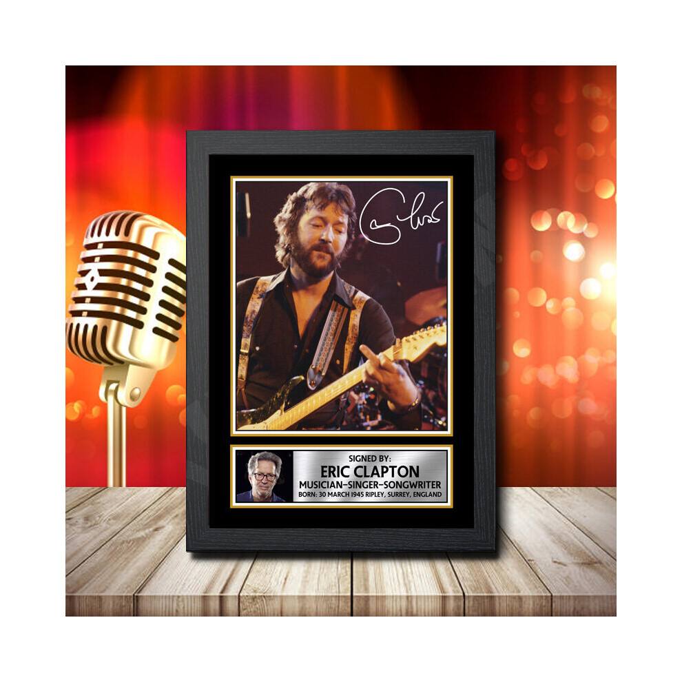 Eric Clapton 1 - Signed Autographed Music Star Print