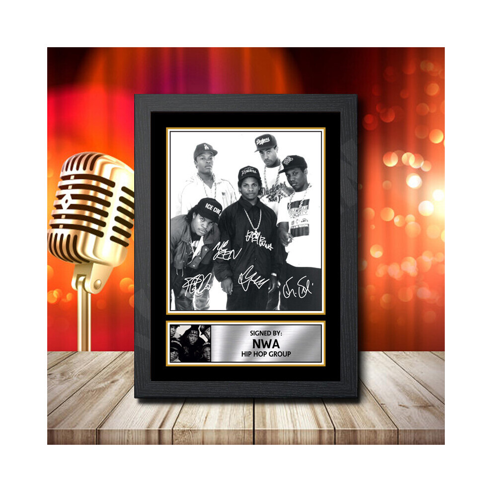 Nwa Fully Signed 1 - Signed Autographed Music Star Print