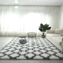 (White Background Grey Lantern, 80*160cm) Fluffy Rugs Modern SHAGGY RUG Soft Large Carpet Mat Living Room Floor Bedroom