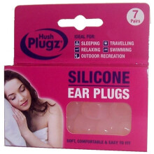 Hush 7 Pairs Plugz Silicone Earplugs - Pack of 7