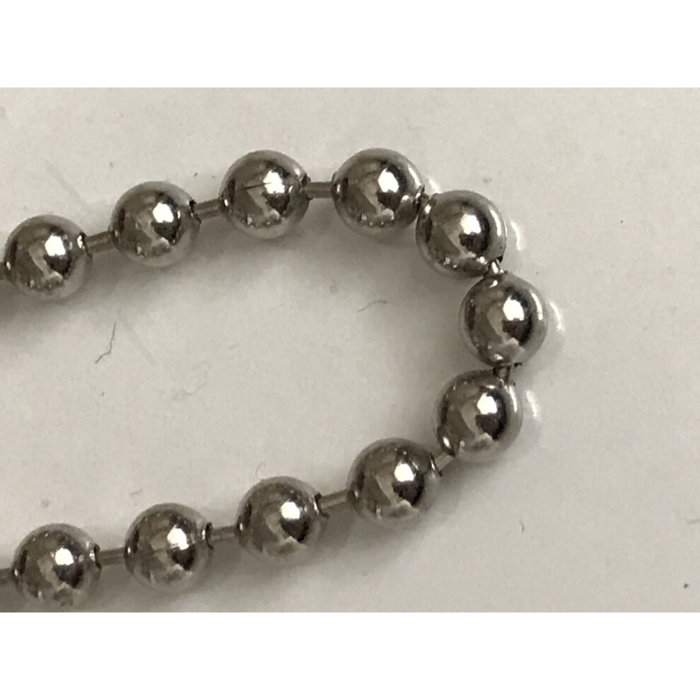(50 cm drop) ROLLER BLIND CHAIN, SILVER  METAL CONTINUOUS LOOP PULL CHAIN