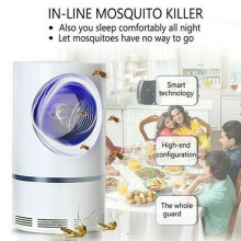 Lámpara eléctrica USB UV mata mosquitos y otros insectos, segura, con flujo en vórtice y succión