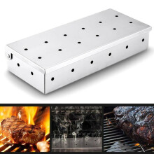 Kitchen Craft Barbecue BBQ Tools Stainless Steel Smoker Box for Wood Chip Smoke