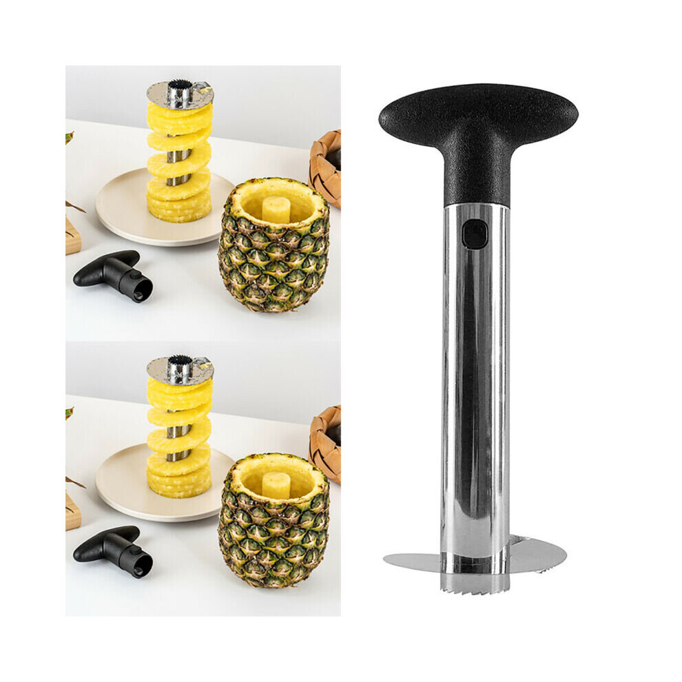 Fruit Stainless Pineapple Corer Slicer Peeler Cutter Parer Kitchen Easy Tool