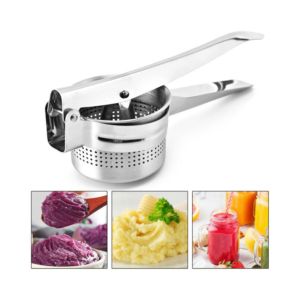Large Stainless Steel Potato Ricer Masher Fruit Press Juicer Crusher Squeeze