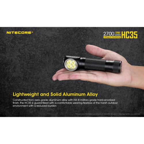 Nitecore HC35 USB Charge 2700 Lumens LED Headlight Headlamp 2