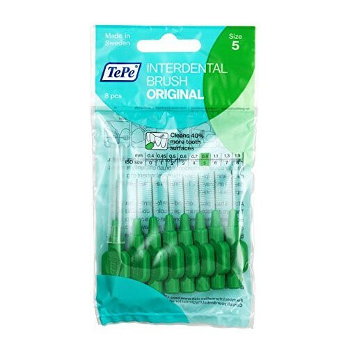 Tepe TEPE Interdental Brushes 0.8mm Green - Pack of 8
