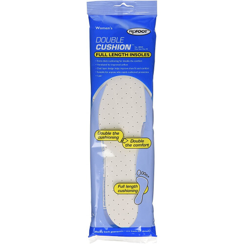 Profoot Double Cushion Insoles Full Length Women Pr