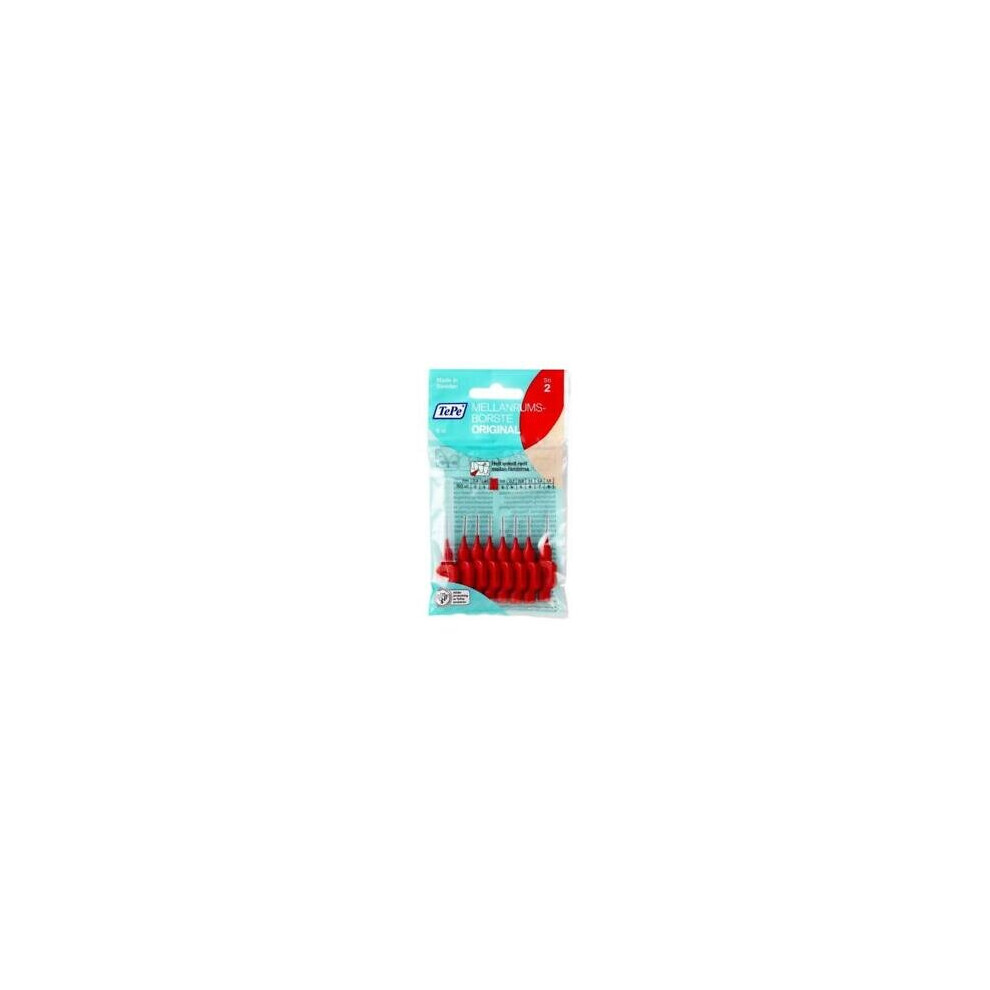 TePe Interdental Brushes 0.5mm Red - Pack of 8