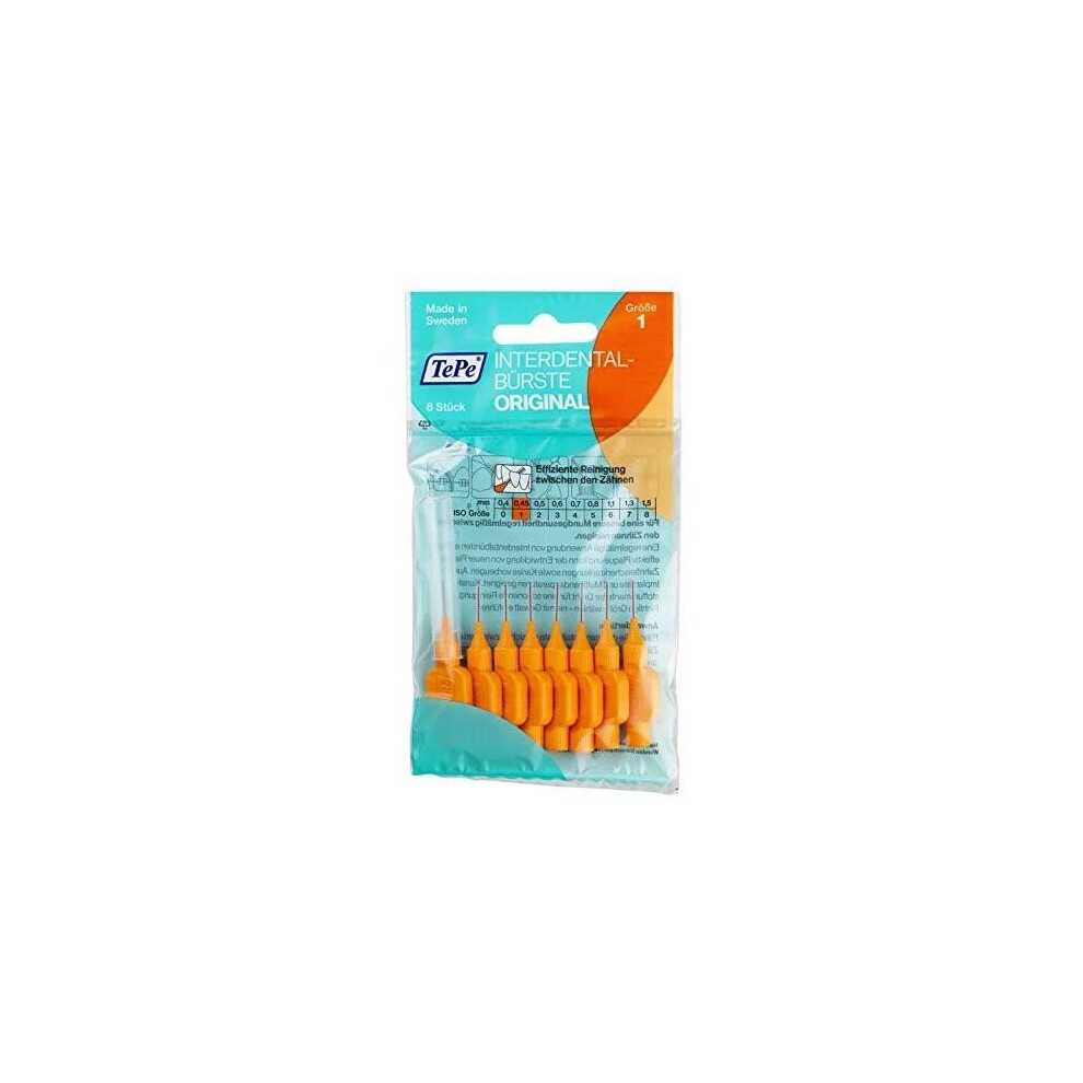 TePe Interdental Brush Orange 0.45mm Pack of 8 brushes