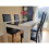 High Gloss Dining Set - Black & White 14