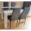High Gloss Dining Set - Black & White 9