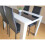 High Gloss Dining Set - Black & White 19