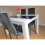 High Gloss Dining Set - Black & White 4