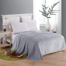(Grey, 120*200cm) Warm Soft Large Polar Fleece Throw Blanket Sofa Bed Room Travel Throw Over