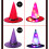 (Green) Halloween LED Light Up Witch Hat Glowing Witches Caps 4