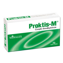 Proktis M 10 Suppositories Piles Hemorrhoids Czopki Proktis-M