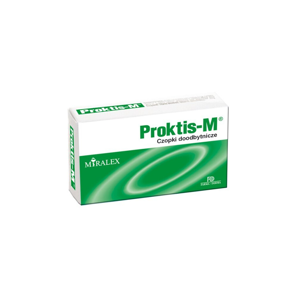 Proktis M 10 Suppositories Piles Hemorrhoids Czopki Proktis-M