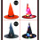 (Green) Halloween LED Light Up Witch Hat Glowing Witches Caps 6