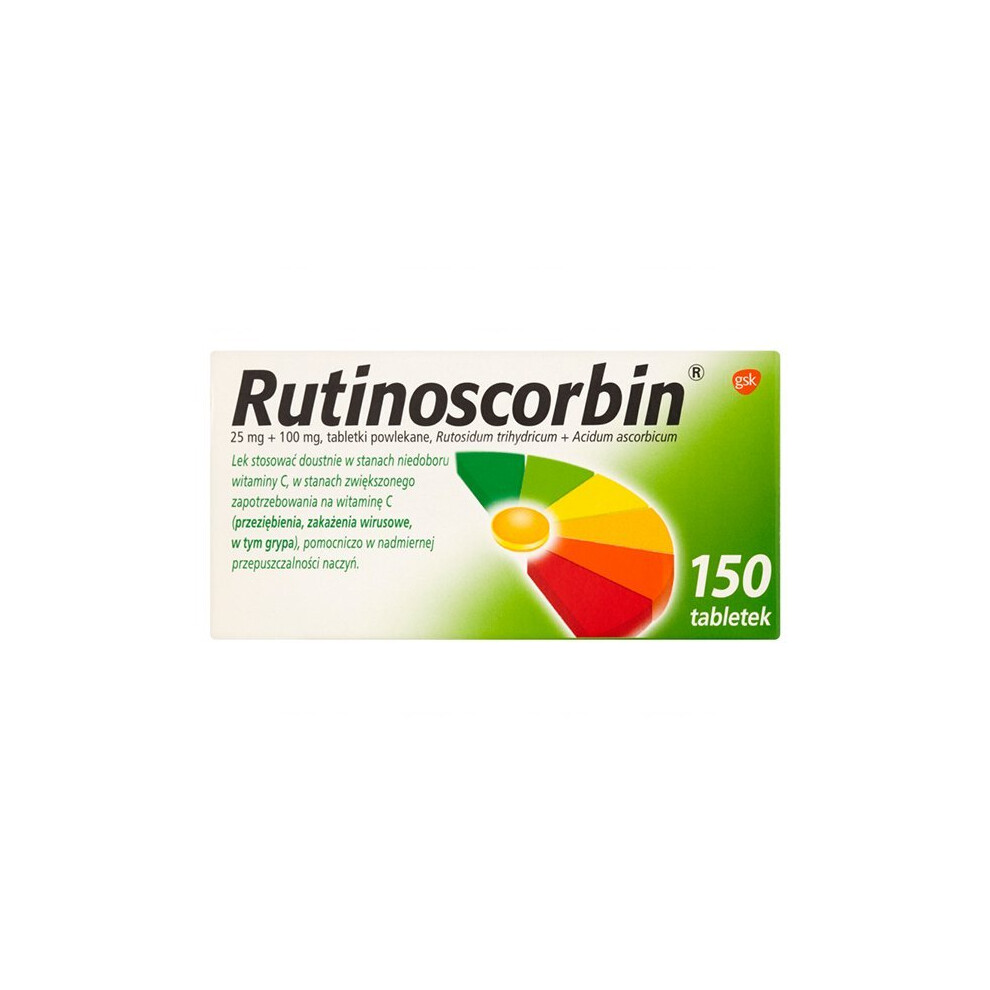 Rutinoscorbin 150 Tabs Immune Booster Vitamin C Rutozyd Blood Vessels