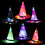 (Green) Halloween LED Light Up Witch Hat Glowing Witches Caps 3