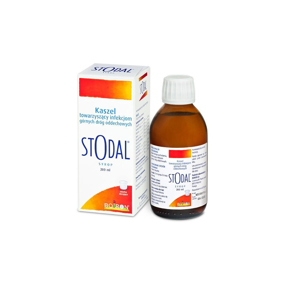 Boiron Stodal 200Ml Syrup Cough Syrop Na Kaszel Dry And Wet