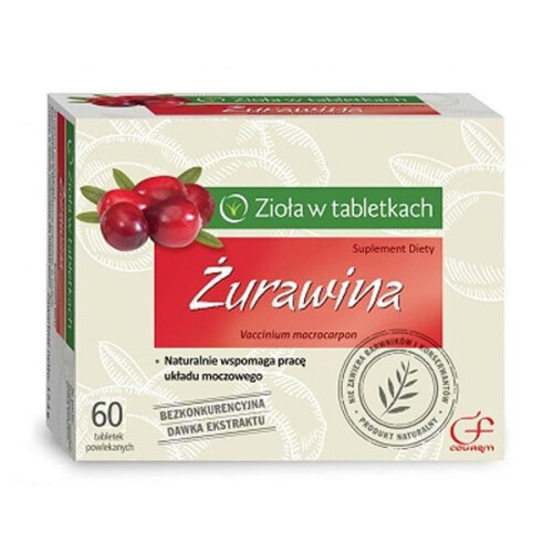 Cranberry fruit 60 Tabs supports work of the urinary system