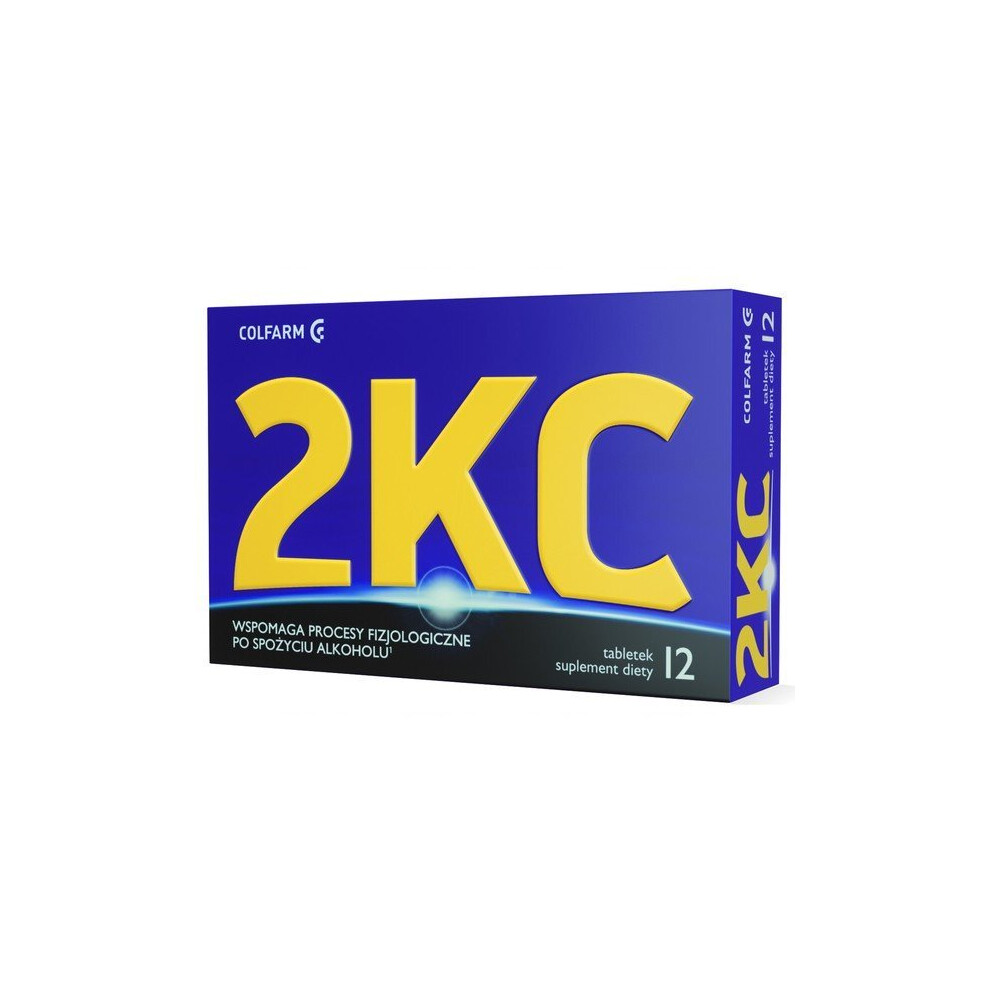 2KC COLFARM HANGOVER SUPPORT VITAMINS, 12 tabl na kaca