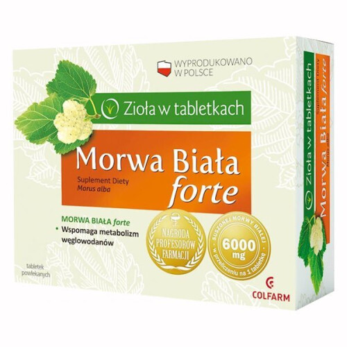 MORWA BIALA FORTE - 30 tablets - carbohydrate metabolism help