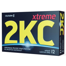 2 KC Xtreme 12 tab po alkoholu After Drinking Alcohol AVETPHARMA AFTER