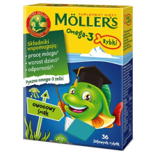 Tran Mollers 36 pieces RYBKI Fruity Taste Omega-3