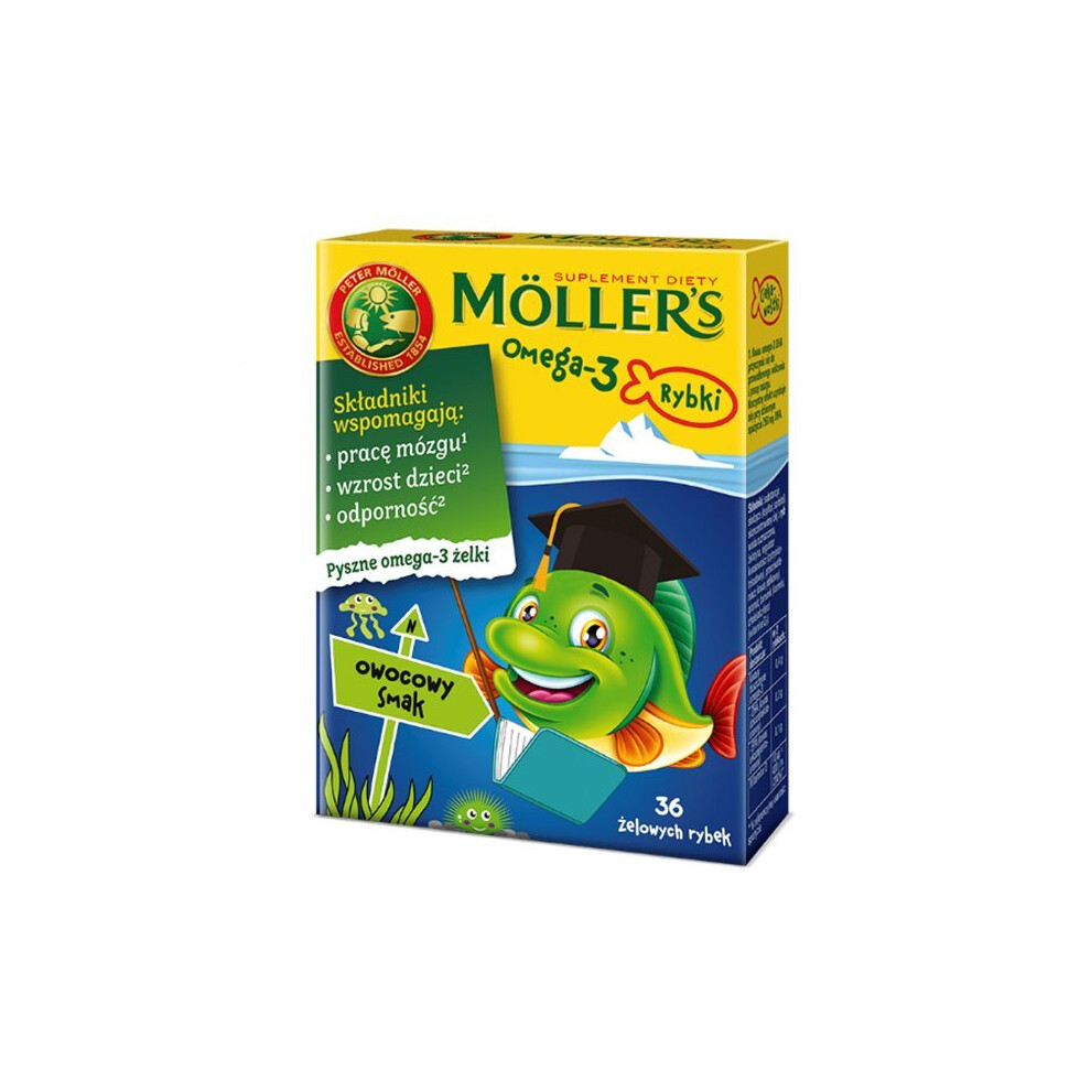 Tran Mollers 36 pieces RYBKI Fruity Taste Omega-3