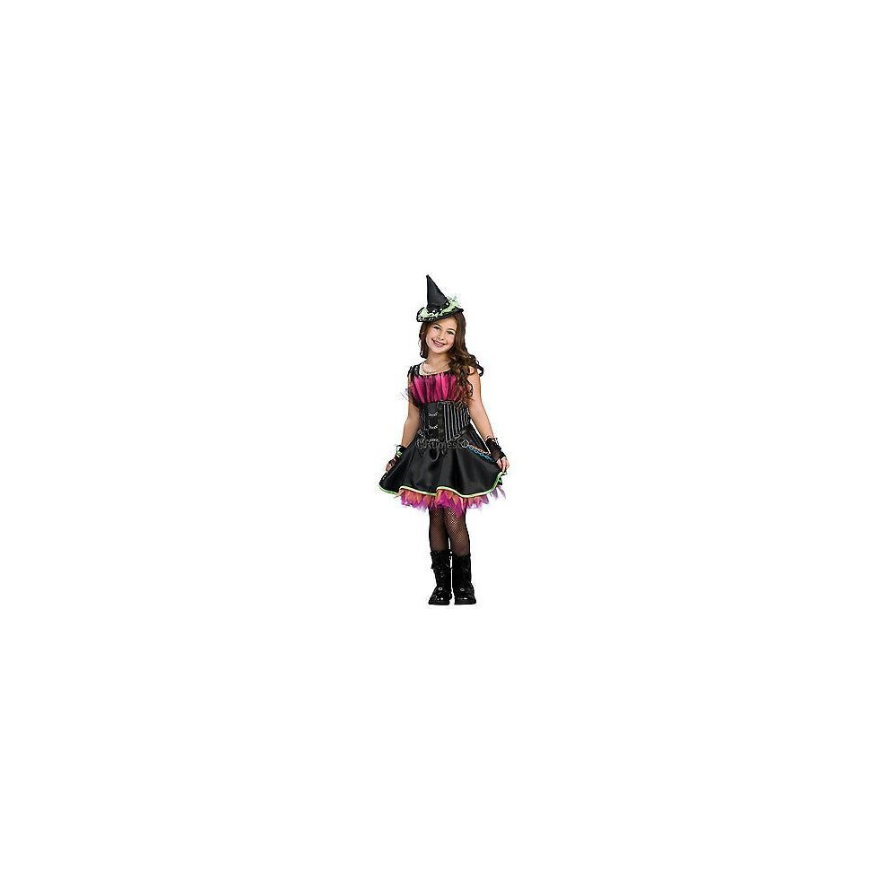 (Small (Age 3-4)) Child Rockin Out Witch Girls Costume