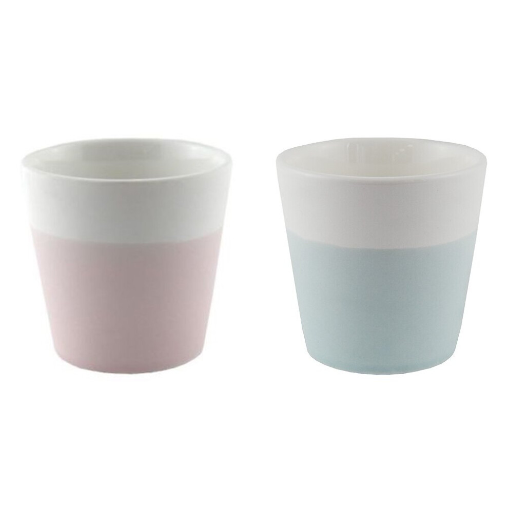 Yankee Candle Set 2 Pastel Votive Holders Blue and Pink