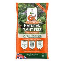 6X Natural Fibrous Fertiliser 1 x 15kg bag