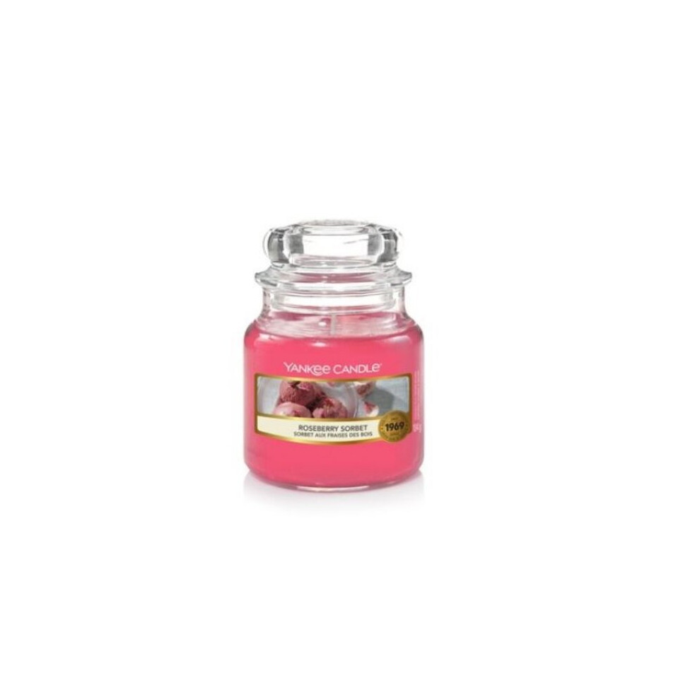 Yankee Candle Small Jar Garden Hideaway Collection Roseberry Sorbet