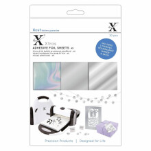 Xcut Xtra's A5 Adhesive Foil Sheets Silver (20pcs) (XCU 174420)