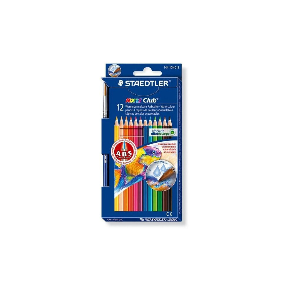 Staedtler Noris Club aquarell - set 12 pc. + brush 144 10NC12