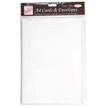 Anita's A4 Cards & Envelopes White (4pk) (ANT 1517000)