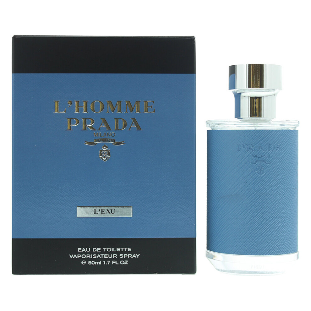 Prada L'homme L'eau Eau De Toilette 50Ml For Mens (Uk)