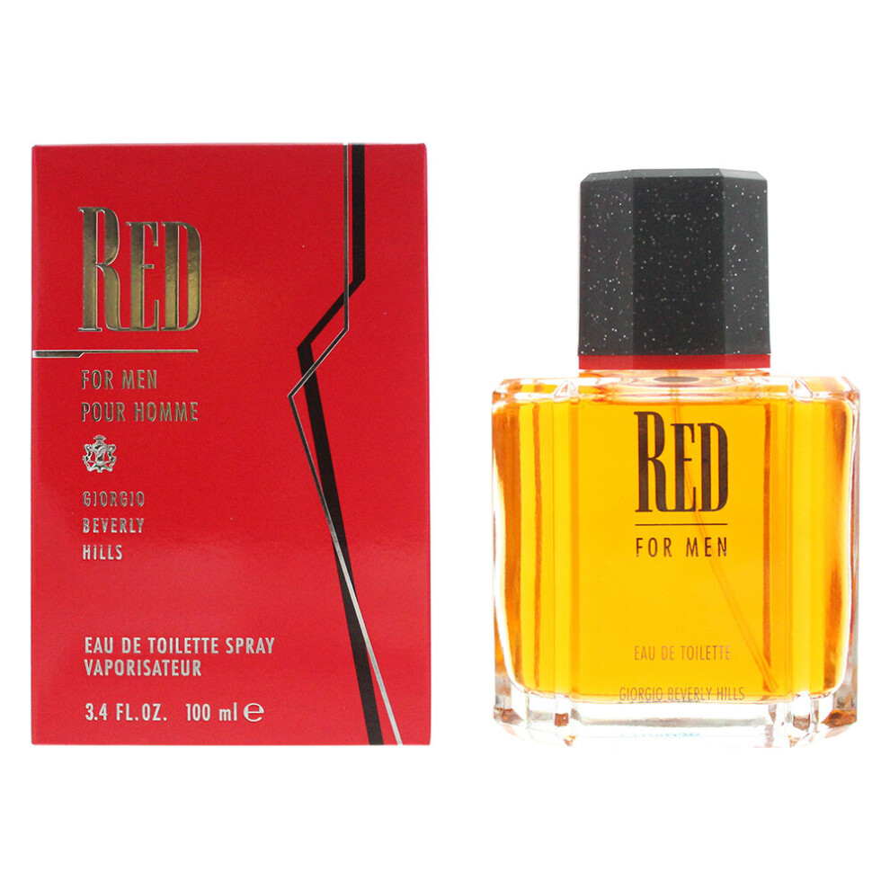 Giorgio Beverly Hills Eau De Toilette 100Ml For Mens (Uk) Red