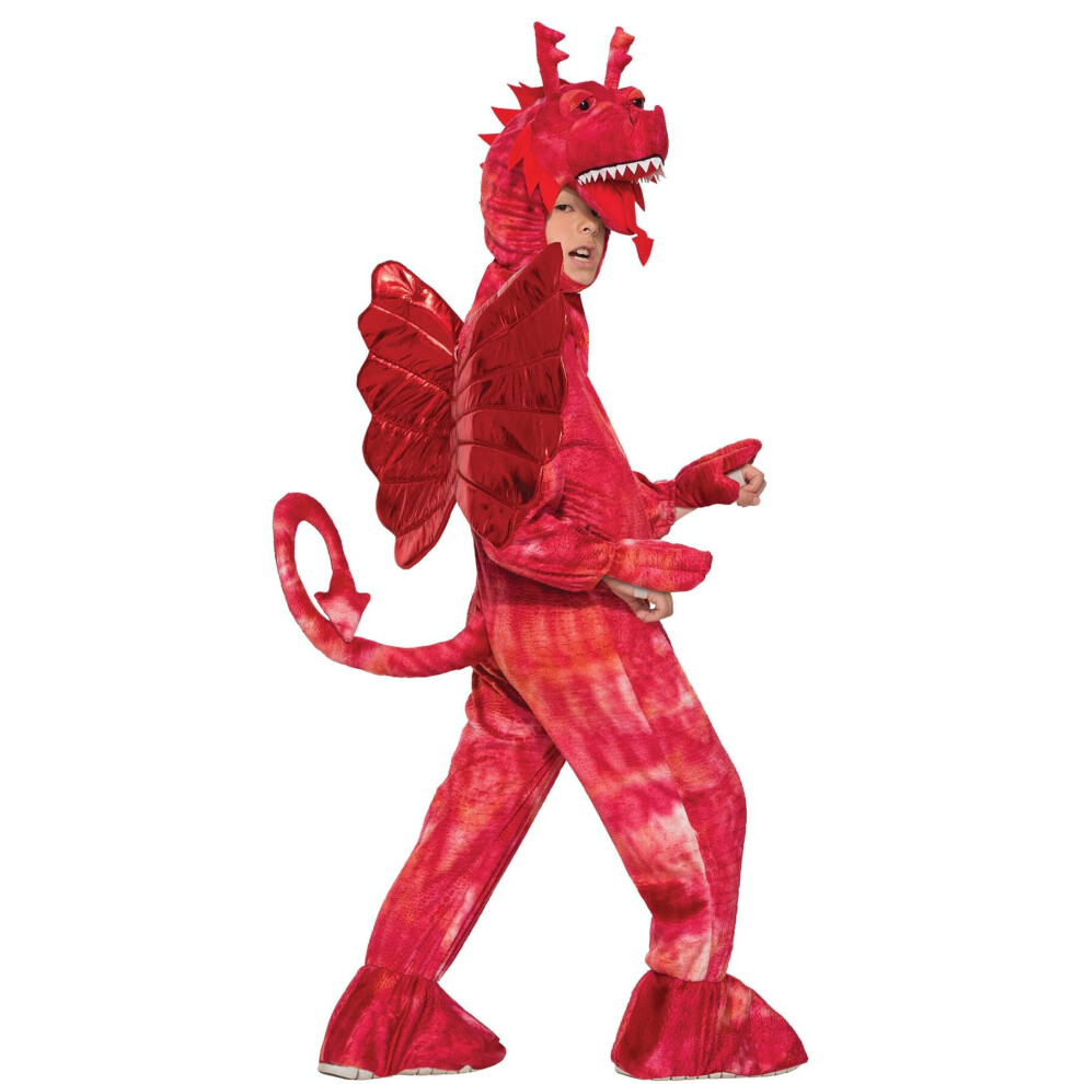 Photos - Fancy Dress Red Dragon Child Costume Multicoloured