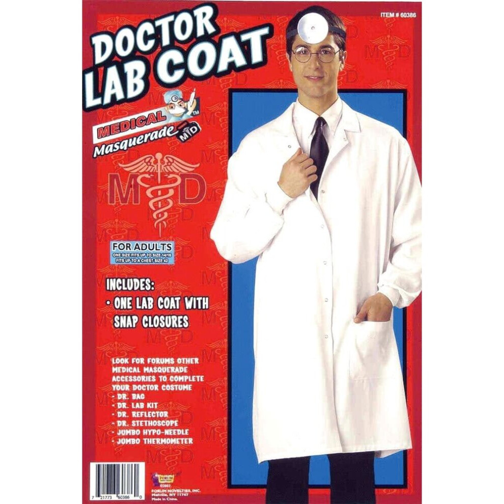 Photos - Fancy Dress Lab Coat Doctor White