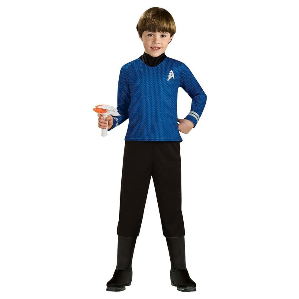 (M (8-10) (5-7 years)) Star Trek Blue Child Costume