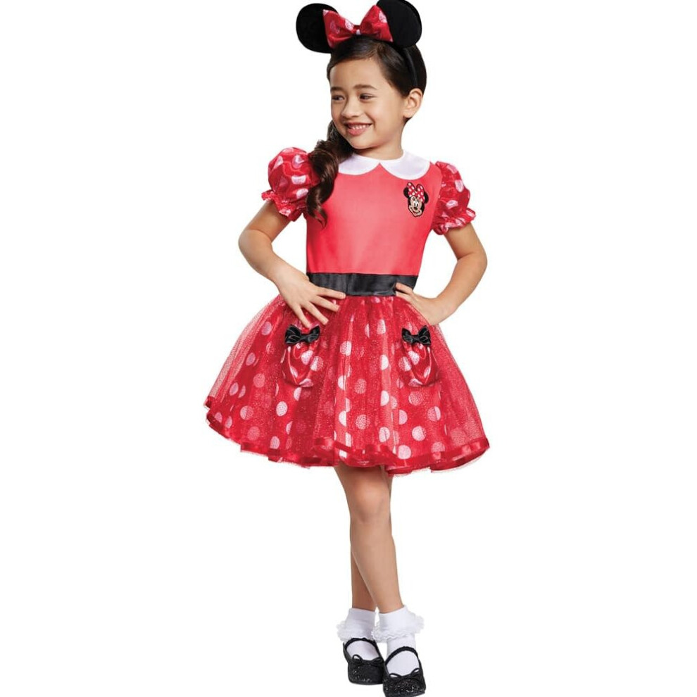 (3T-4T) Red Minnie Mouse Toddler Costume