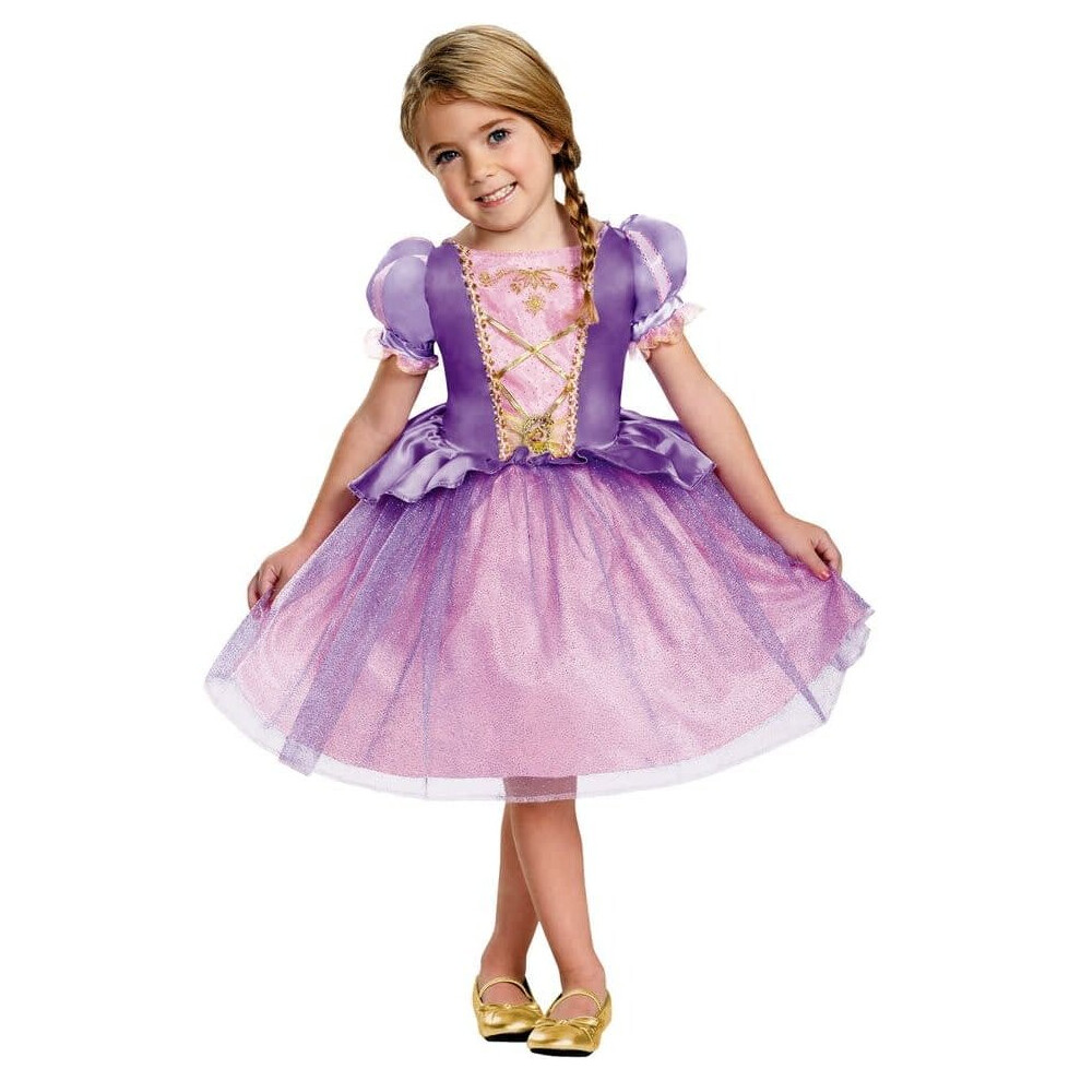 Photos - Fancy Dress Disney Rapunzel Toddler Costume Pink (3T-4T)