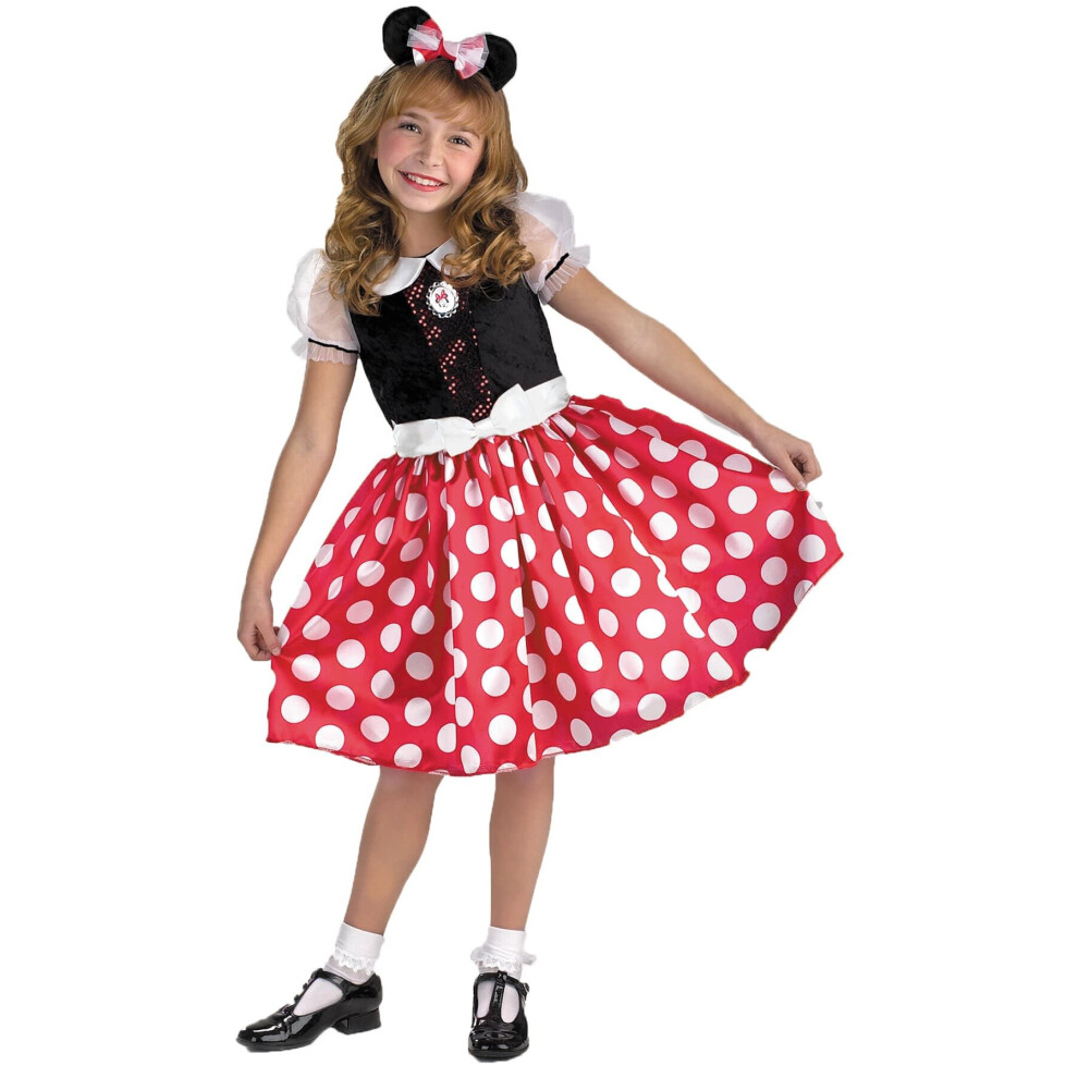 (M (7-8)) Red Minnie Mouse Child Costume